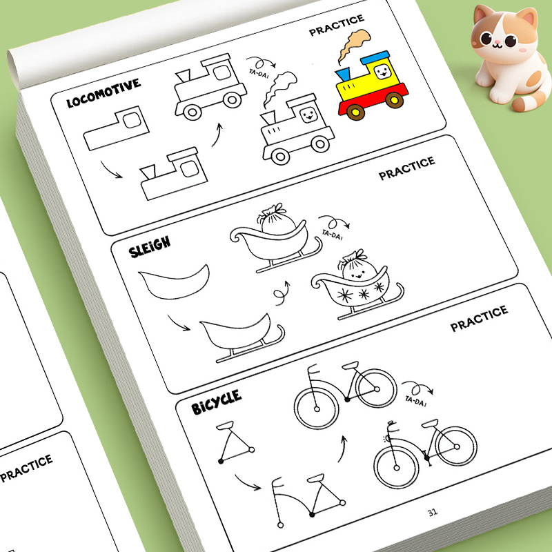 Kids Educational Workbooks - Kids How to Draw Everything Activity