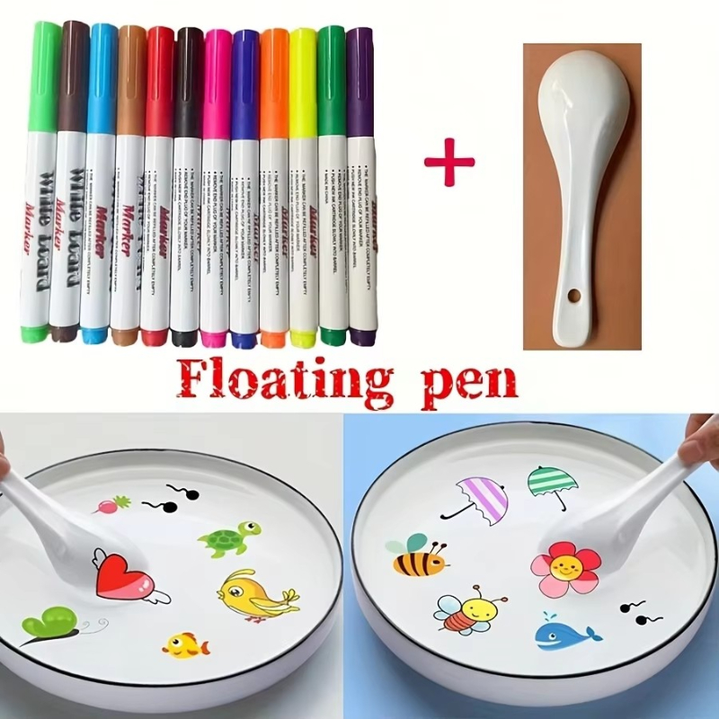 Kids Educational Workbooks - 1/3/5set Water Painting Floating Pen Children