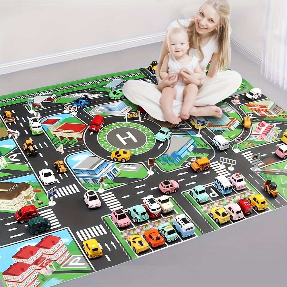 Kids Education Tools - 1pc, City Traffic Play Mat, Large
