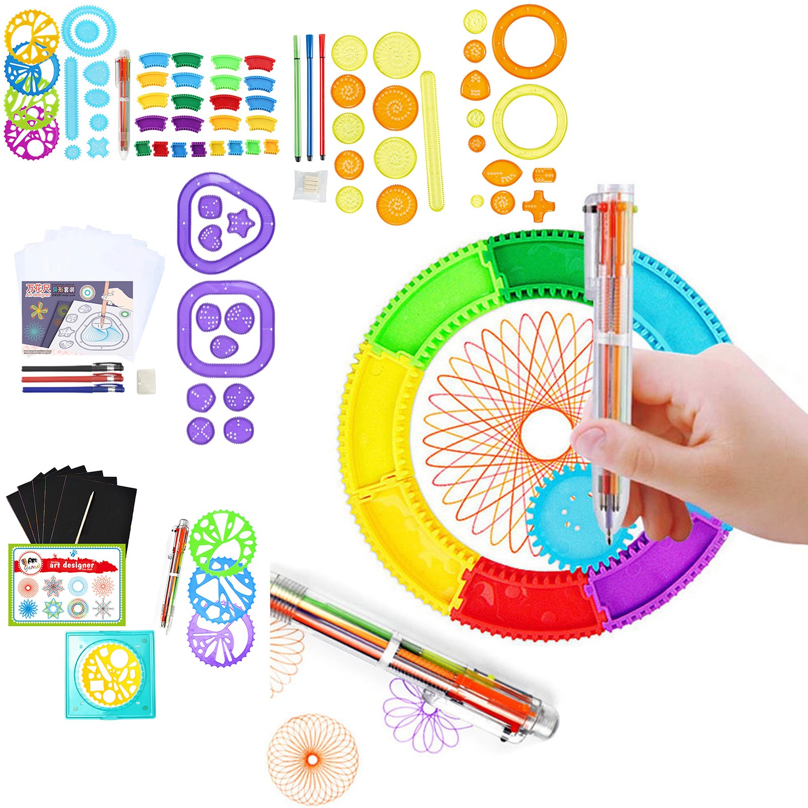 Colorful Spirograph Set Kids M - огляд і ціна Kids Education Drawing