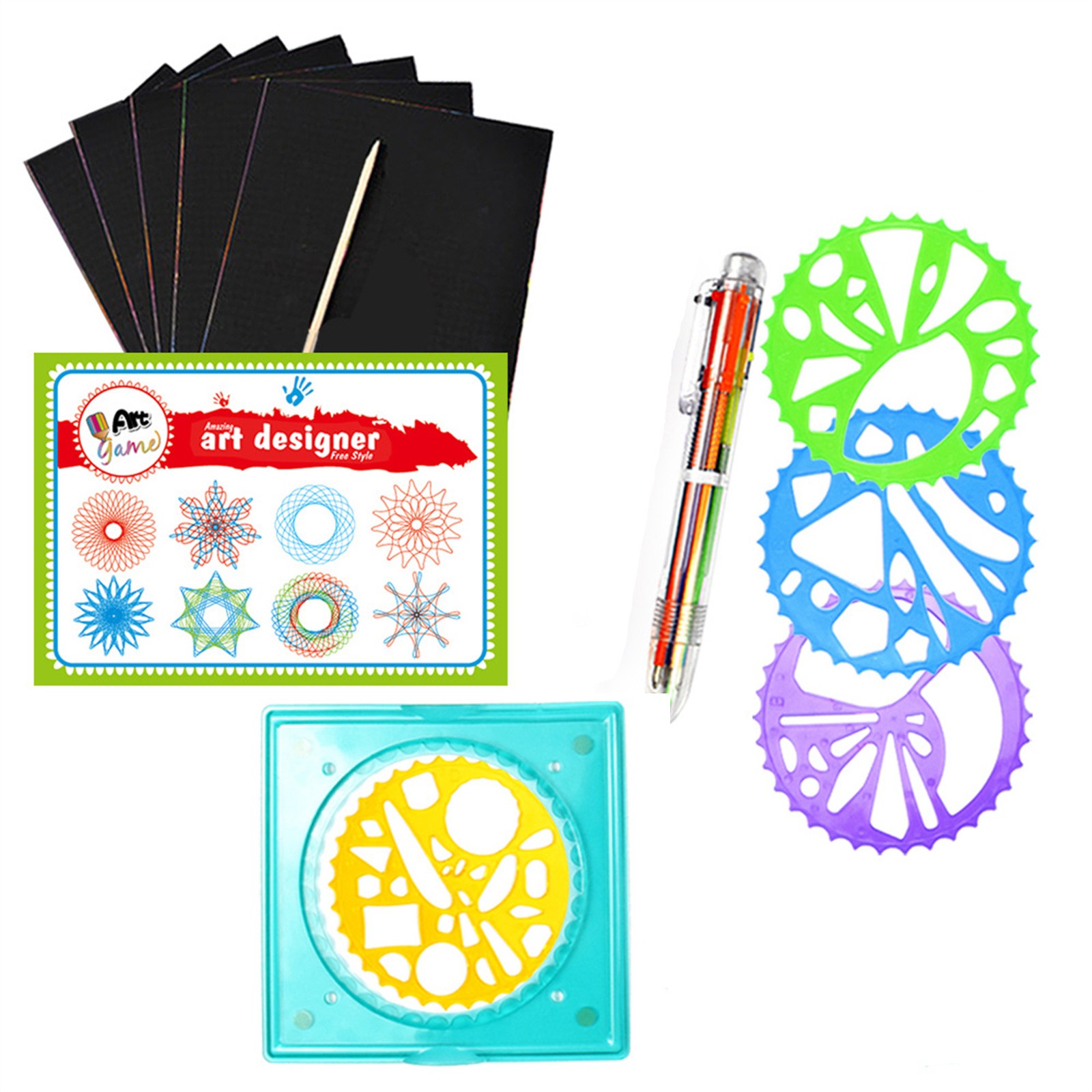 Colorful Spirograph Set Kids M - огляд і ціна Kids Education Drawing