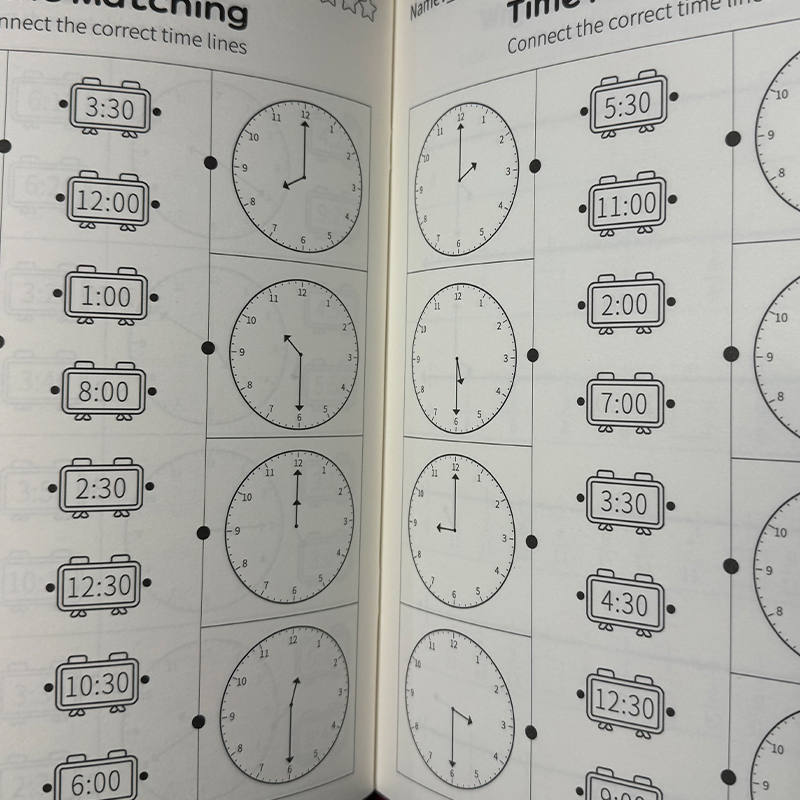 Telling Time Workbook Kids Clo - огляд і ціна Kids Educational Workbooks