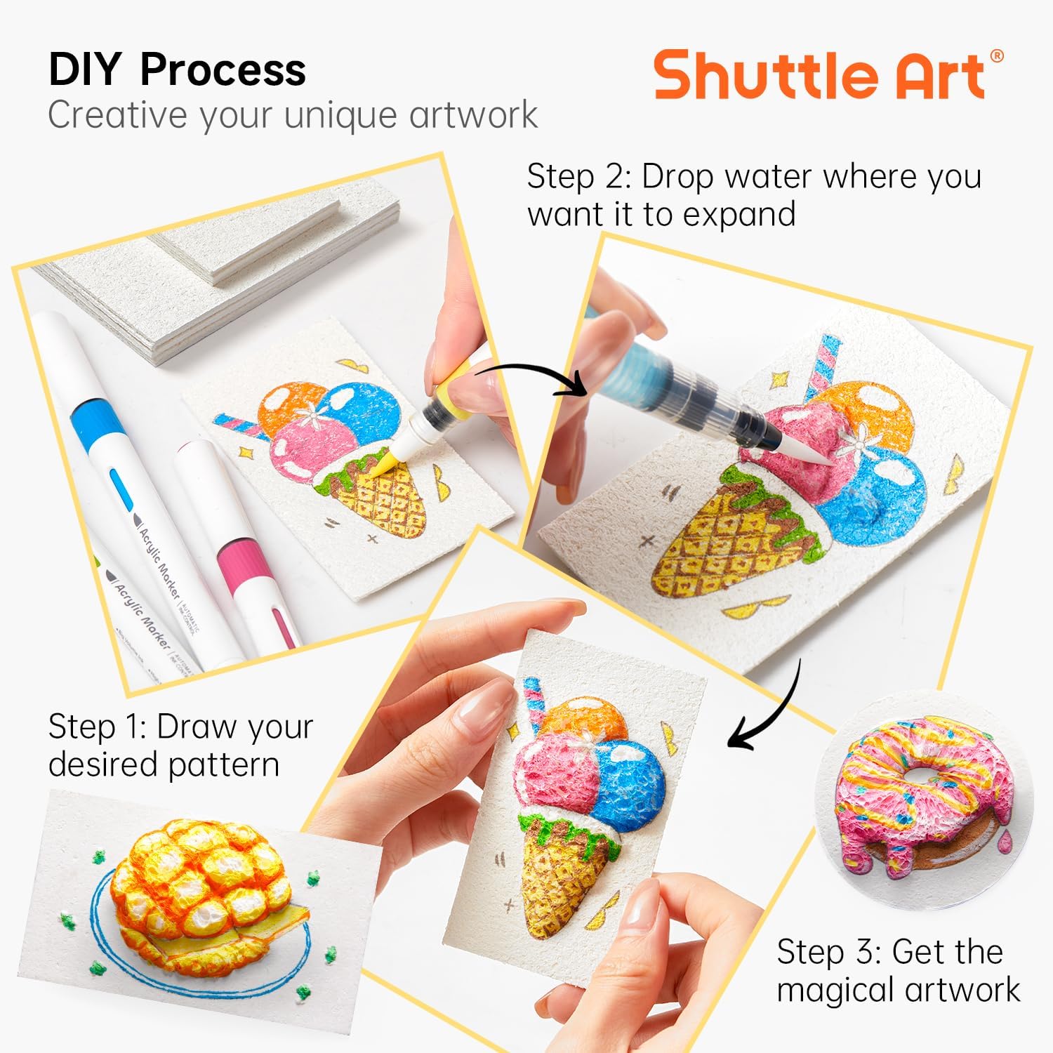 3D Puffy Foam Texture Painting - огляд і ціна Kids Education Drawing