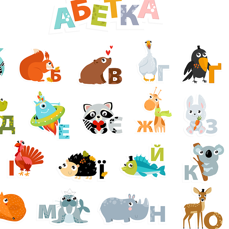 Ukrainian Alphabet with Cartoo - огляд і ціна Kids Education Nursery