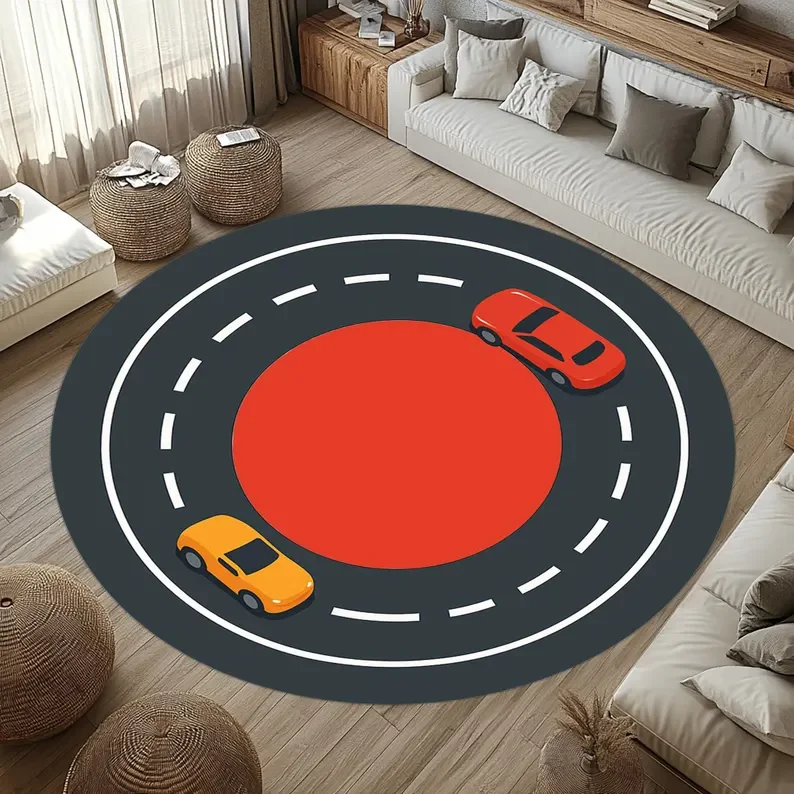 Kids Race Track Rug Round Toy  - огляд і ціна Kids Education Nursery