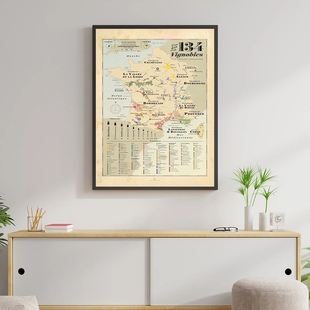 Retro Map Europe City Vines Ma - огляд і ціна Kids Education Quote