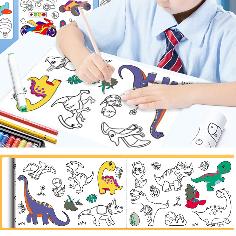 Children Drawing Roll DIY Stic - огляд і ціна Kids Educational Workbooks
