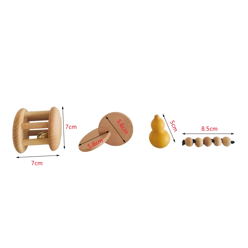 Montessori Wood Bell Rattle In - огляд і ціна Kids Education Tools