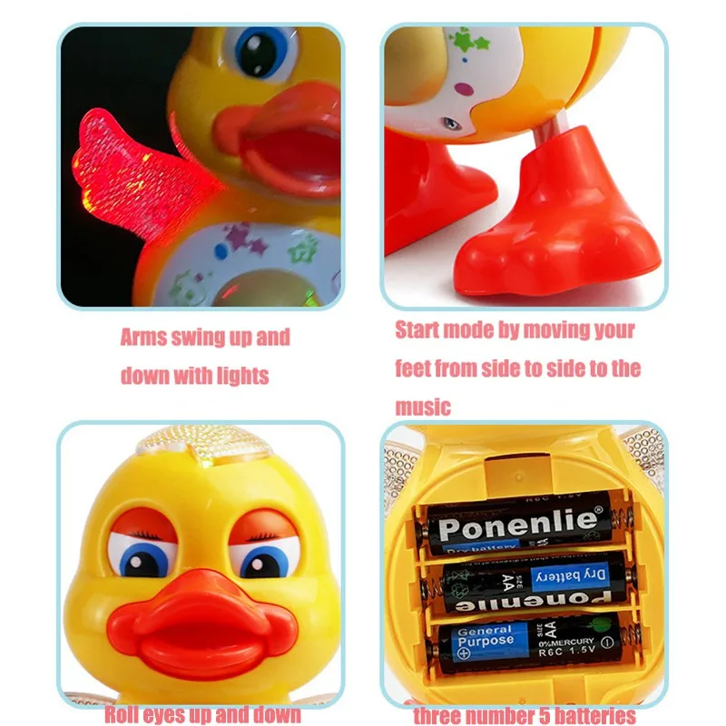 Electric Dancing Duck Toy Inte - огляд і ціна Kids Education Yes