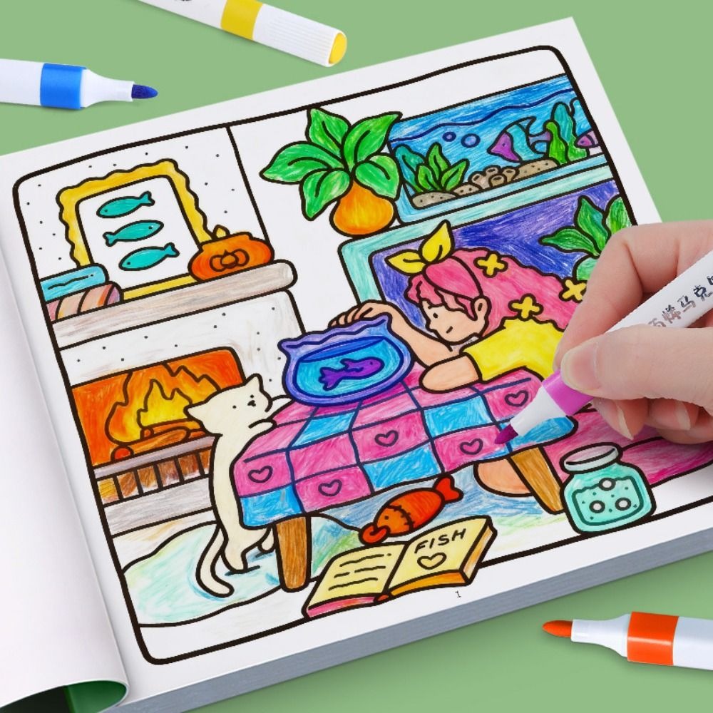 Creative DIY Coloring Book Edu - огляд і ціна Kids Education Drawing