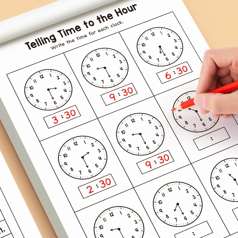 Children Telling Time Practice - огляд і ціна Kids Educational Workbooks