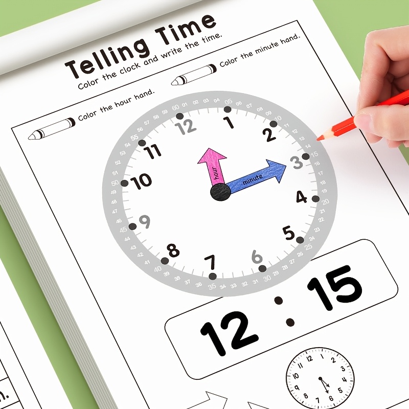 Children Telling Time Practice - огляд і ціна Kids Educational Workbooks