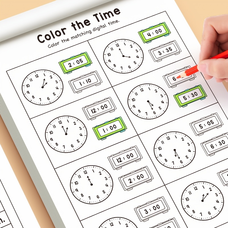 Children Telling Time Practice - огляд і ціна Kids Educational Workbooks