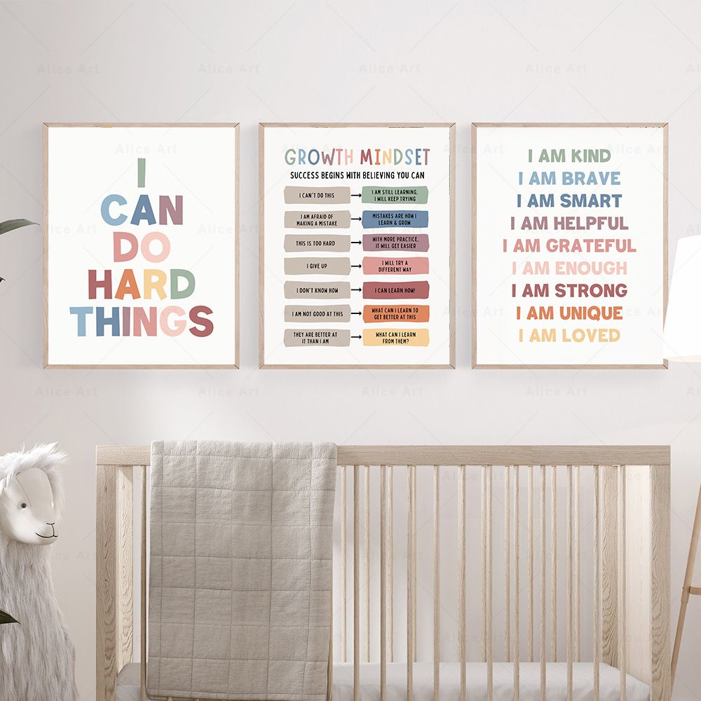 Affirmations for Kids Room Pos - огляд і ціна Kids Education Quote