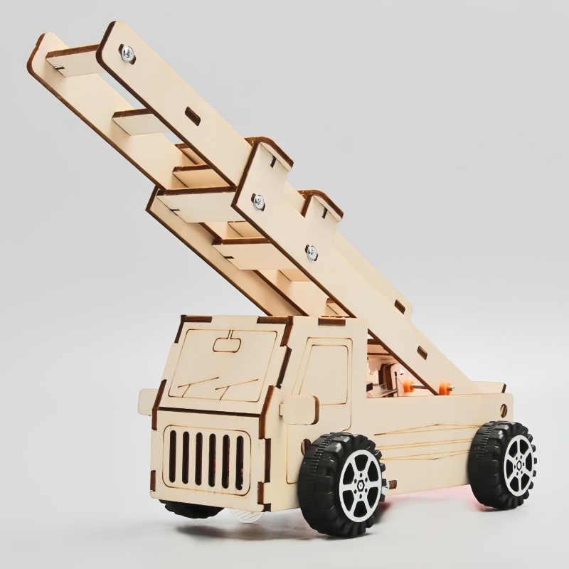 DIY Wood Ladder Fire Truck Mod - огляд і ціна Kids Education Tools