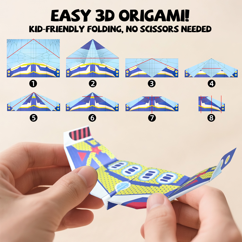 36 Sheets Paper Airplane Origa - огляд і ціна Kids Education App