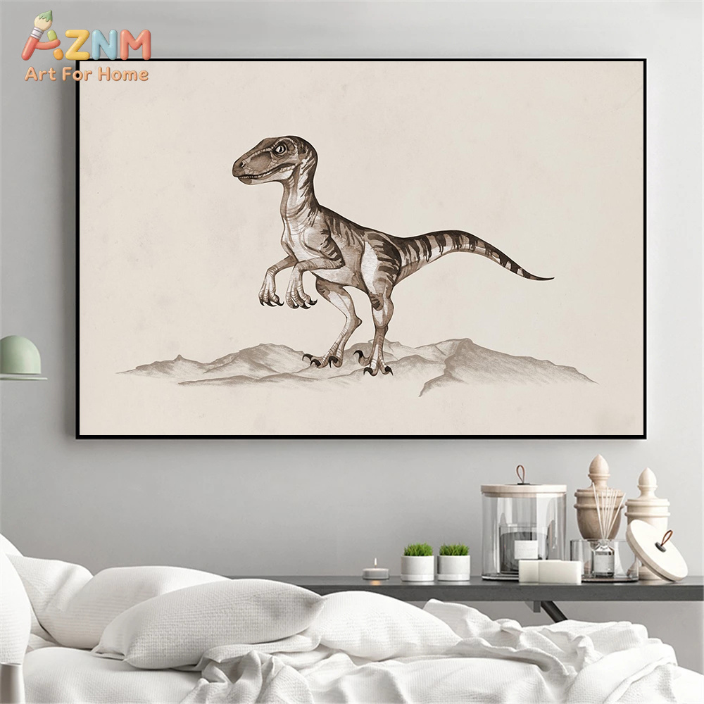 AZNM Watercolor Dinosaur Canva - огляд і ціна Kids Education Quote