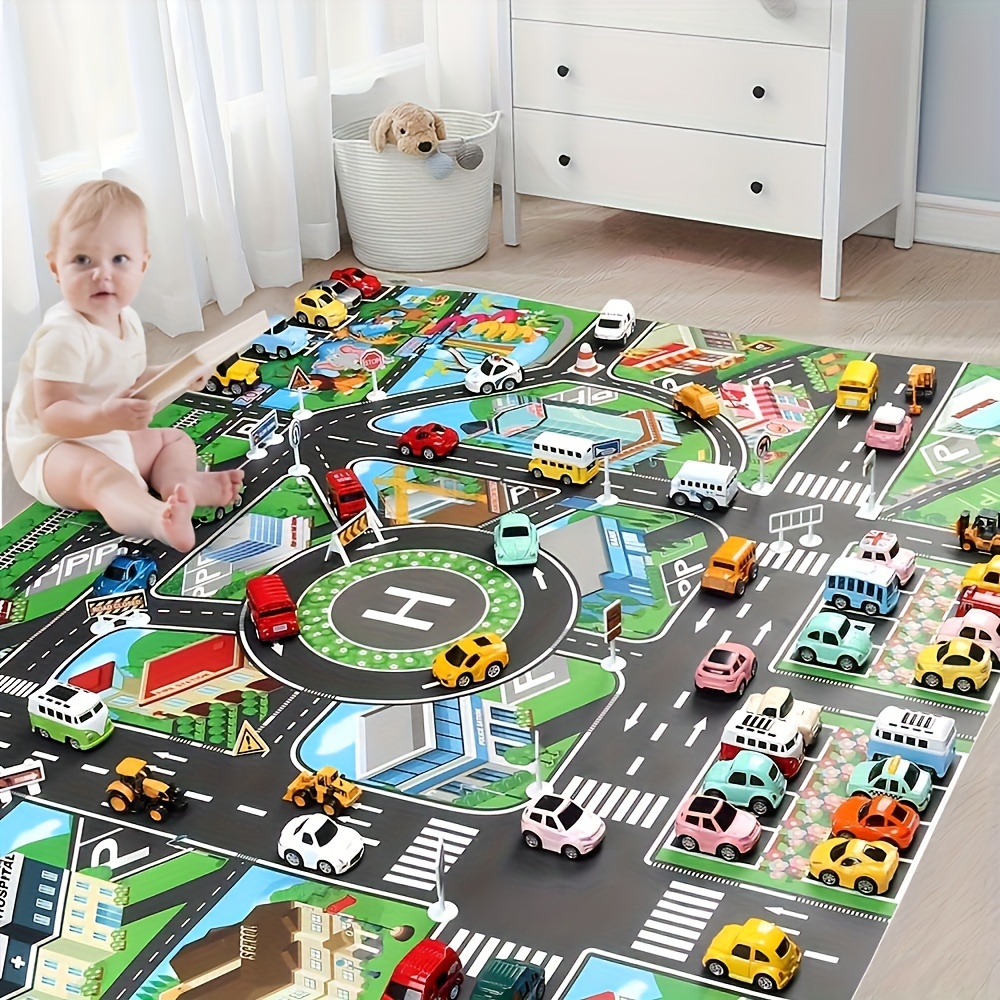 1pc, City Traffic Play Mat, La - огляд і ціна Kids Education Tools
