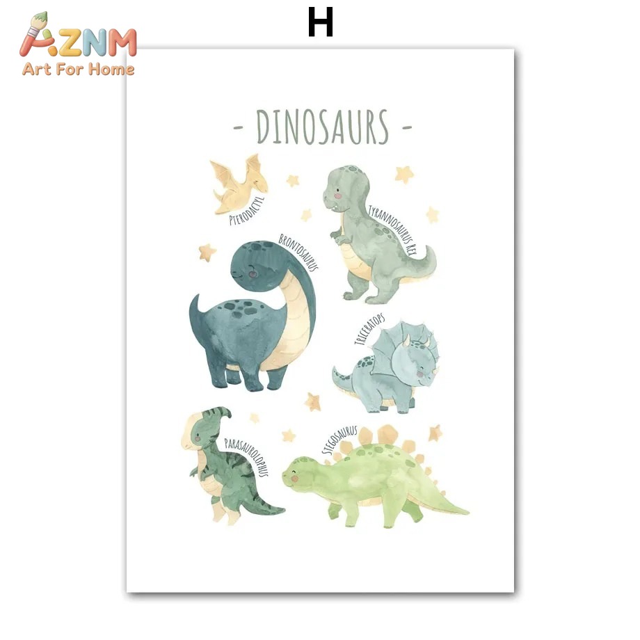 AZNM Watercolor Dinosaur Alpha - огляд і ціна Kids Education Quote