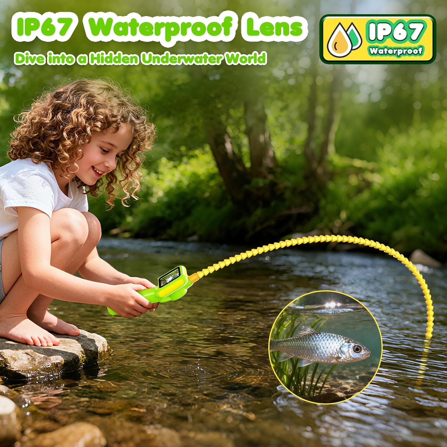 Endoscope for Kids, Borescope  - огляд і ціна Kids Education Yes