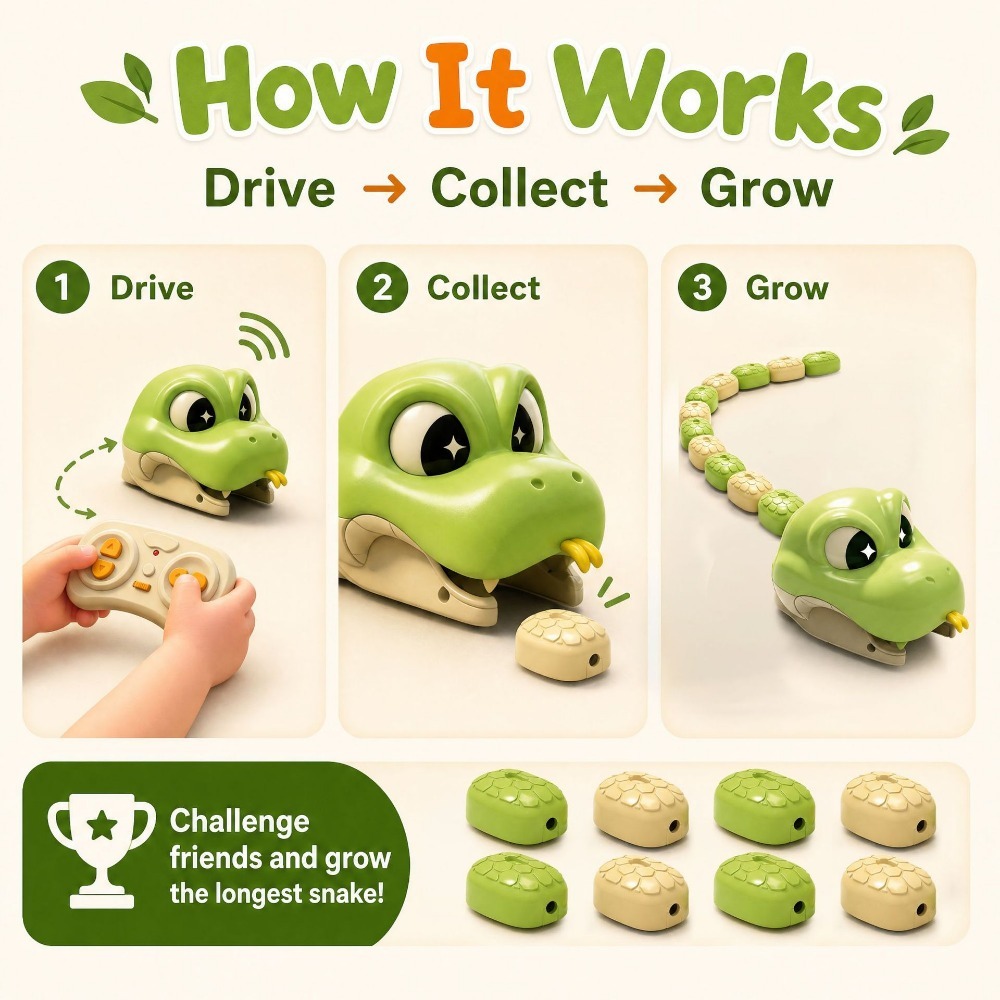 Remote Controlled Greedy Snake - огляд і ціна Kids Home Education
