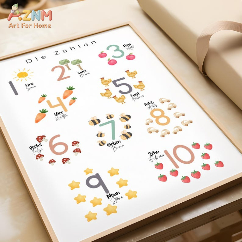 AZNM German Alphabet Numbers C - огляд і ціна Kids Education Number