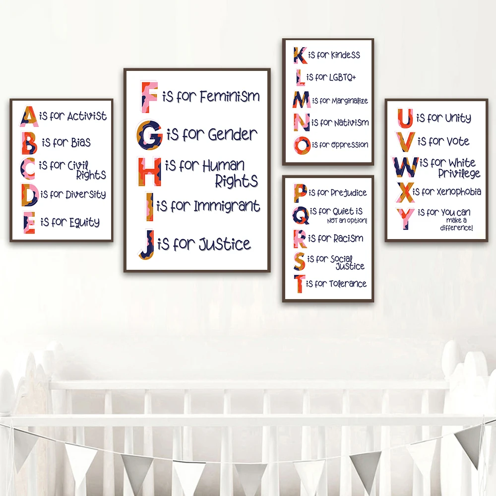 Nursery Alphabet Human Rights  - огляд і ціна Kids Education Quote