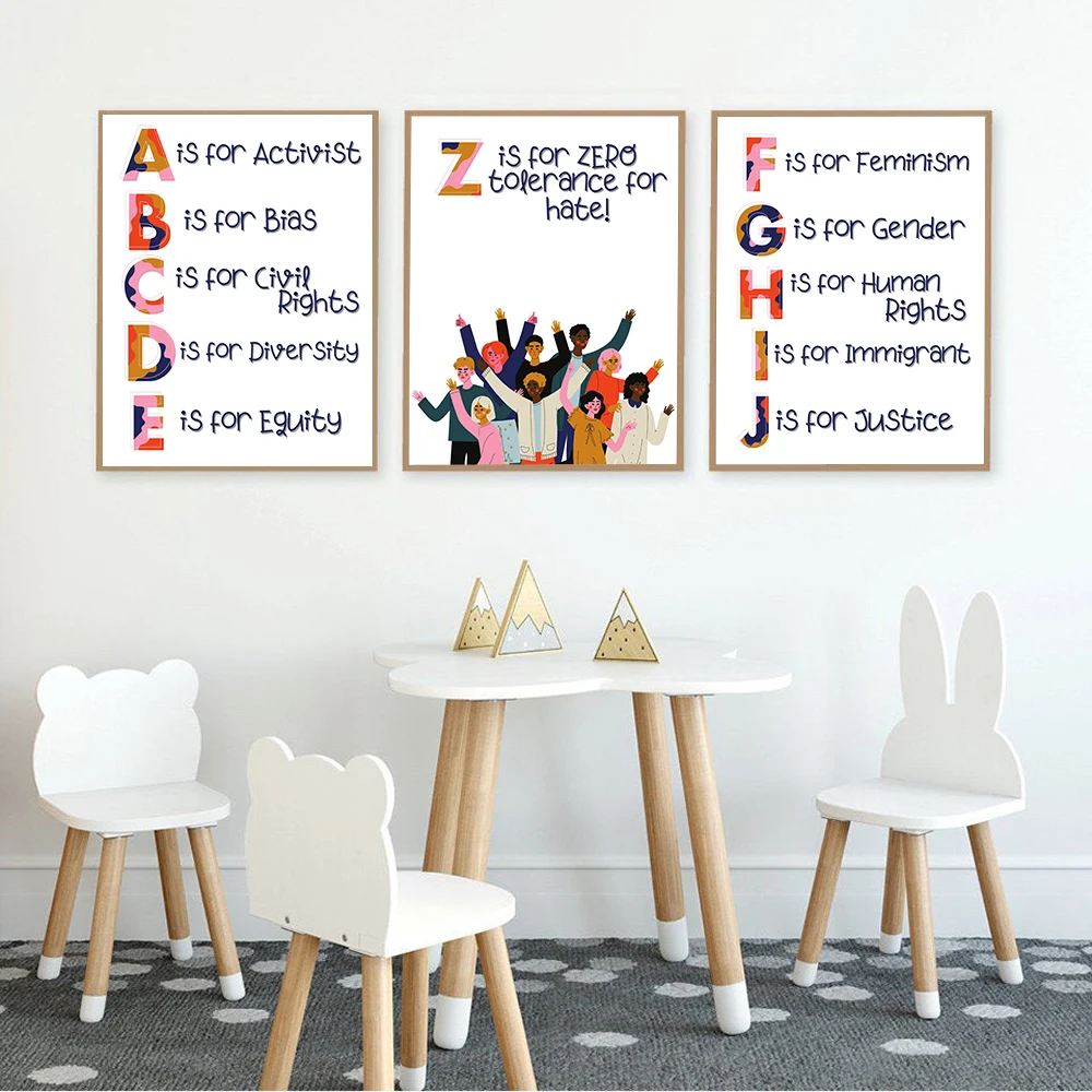 Nursery Alphabet Human Rights  - огляд і ціна Kids Education Quote