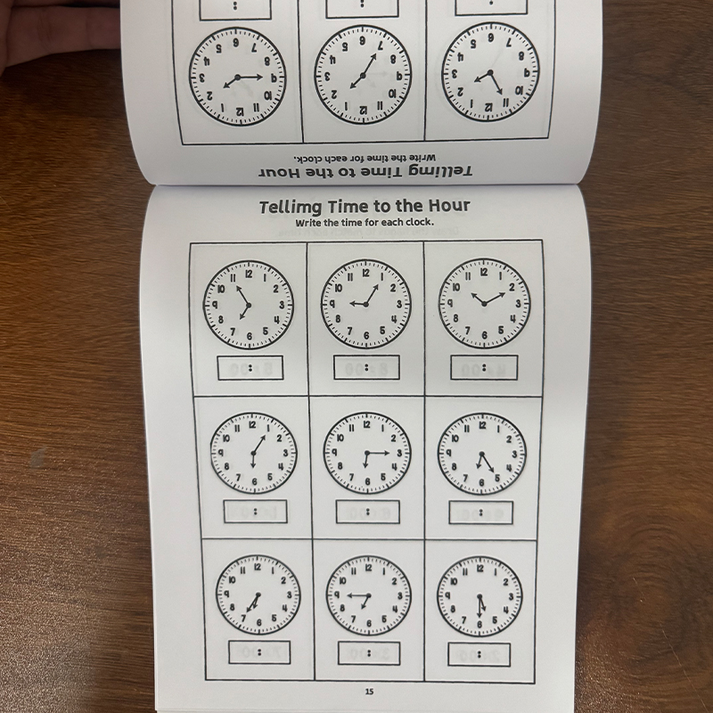 Telling Time Workbook for Kids - огляд і ціна Kids Educational Workbooks
